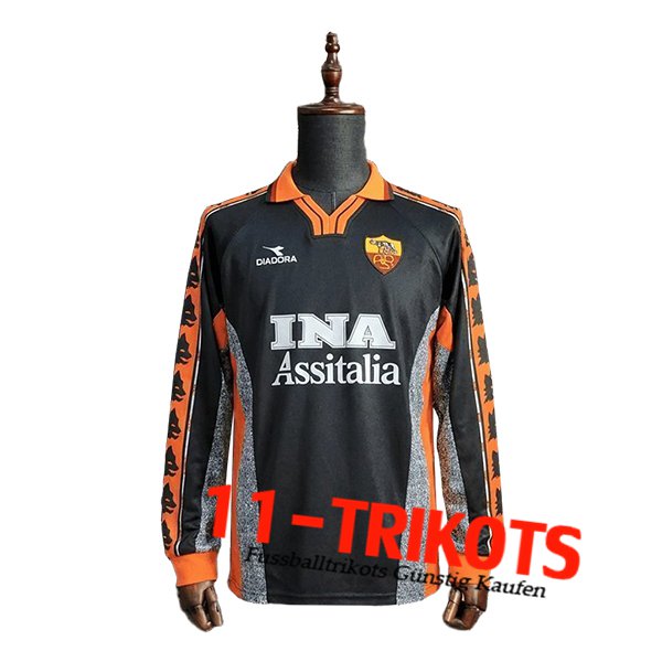 AS Rome Retro Kinderen 3e Shirt Lange Mouwens 1999/2000