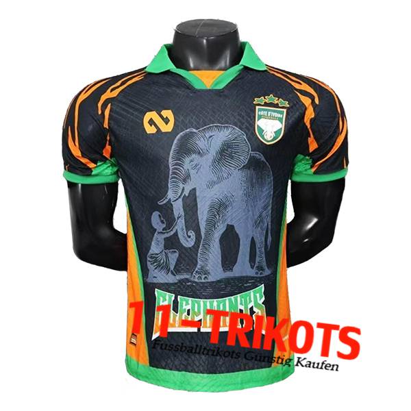 Côte d'Ivoire Fussball Trikots Special Edition Schwarz 2025/2026 Côte d'Ivoire Fussball Trikots Special Edition Schwarz 2025/2026
