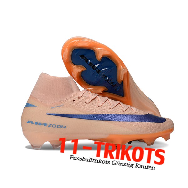 Nike Voetbalschoenen Air Zoom Mercurial Superfly IIX Elite FG Roos/Blauw -03 Nike Voetbalschoenen Air Zoom Mercurial Superfly IIX Elite FG Roos/Blauw -03