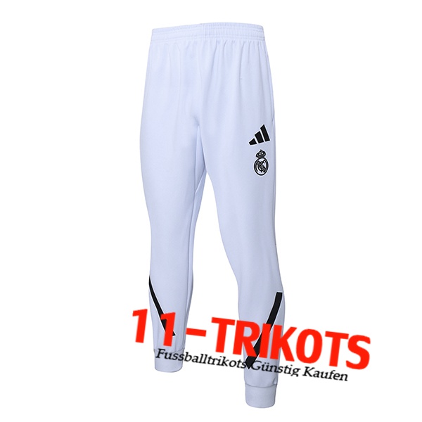 Real Madrid Trainingsbroek Wit/Zwart 2025/2026