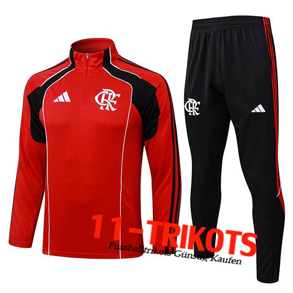 Flamenco Trainingspak Rood/Zwart 2025/2026 Flamenco Trainingspak Rood/Zwart 2025/2026