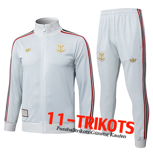 Flamenco Trainingspak jack Lichtgrijs 2025/2026 Flamenco Trainingspak jack Lichtgrijs 2025/2026