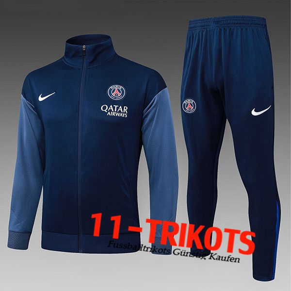 jack PSG Trainingspak jack Kinderen Blauw/Grijs 2025/2026 jack PSG Trainingspak jack Kinderen Blauw/Grijs 2025/2026