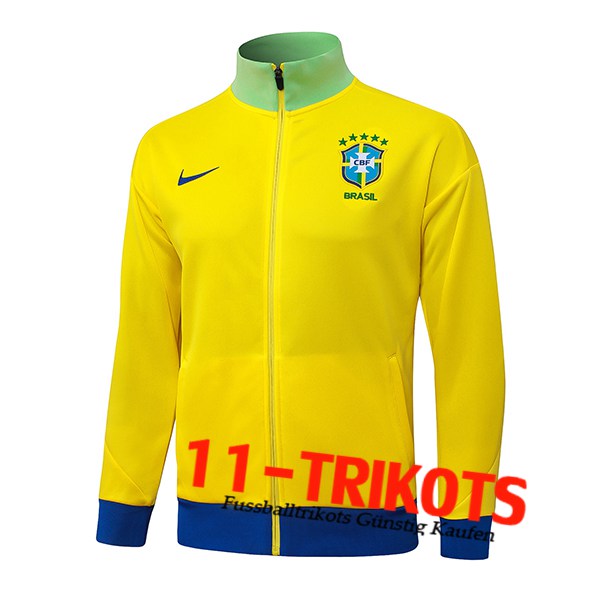 Brazilië Trainingsjack Geel/Ver/Blauw 2025/2026 Brazilië Trainingsjack Geel/Ver/Blauw 2025/2026
