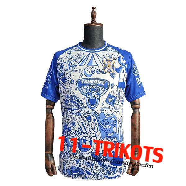 Tenerife Voetbalshirts Special Edition Blauw 2025/2026 Tenerife Voetbalshirts Special Edition Blauw 2025/2026