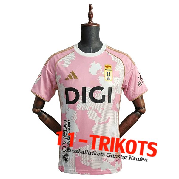 Real Oviedo Voetbalshirts Special Edition Roos 2025/2026