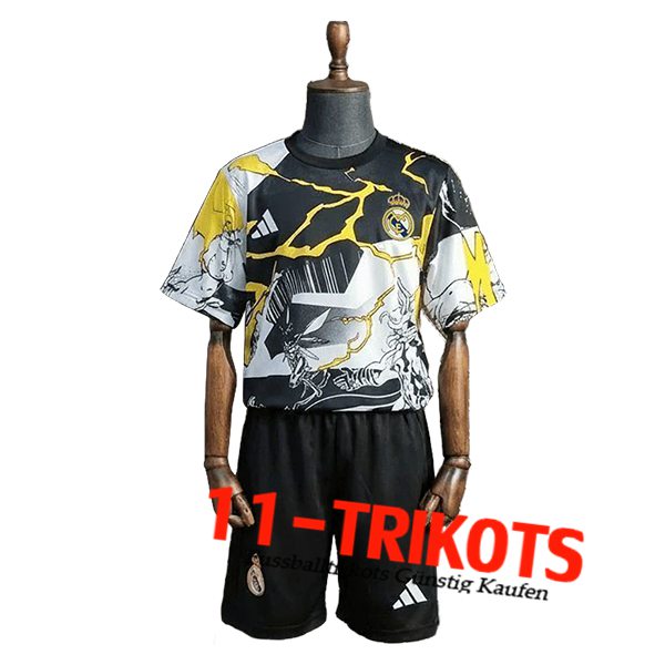 Real Madrid Voetbalshirts Kinderen Special Edition Zwart/Wit 2025/2026