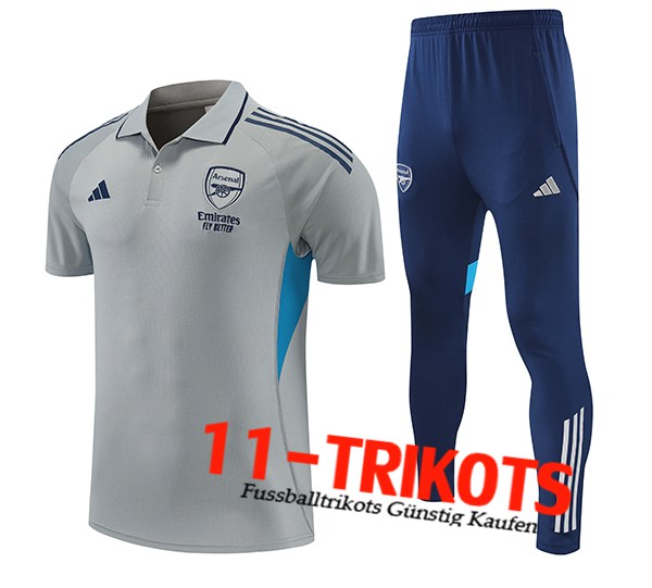 Arsenal Poloshirt Grau/Blau 2025/2026