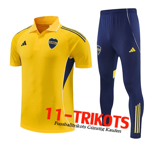 Boca Juniors Poloshirt Gelb/Blau 2025/2026