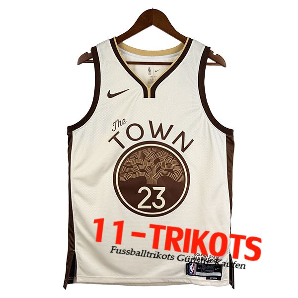 Golden State Warriors Trikot (GREEN #23) 2025/26 Beige/Braun