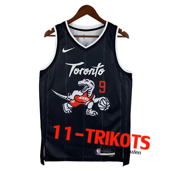 Toronto Raptors Trikot (BARRETT #9) 2025/26 Schwarz/Weiß Toronto Raptors Trikot (BARRETT #9) 2025/26 Schwarz/Weiß