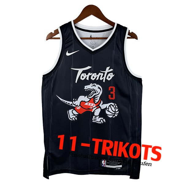 Toronto Raptors Trikot (INGRAM #3) 2025/26 Schwarz/Weiß Toronto Raptors Trikot (INGRAM #3) 2025/26 Schwarz/Weiß