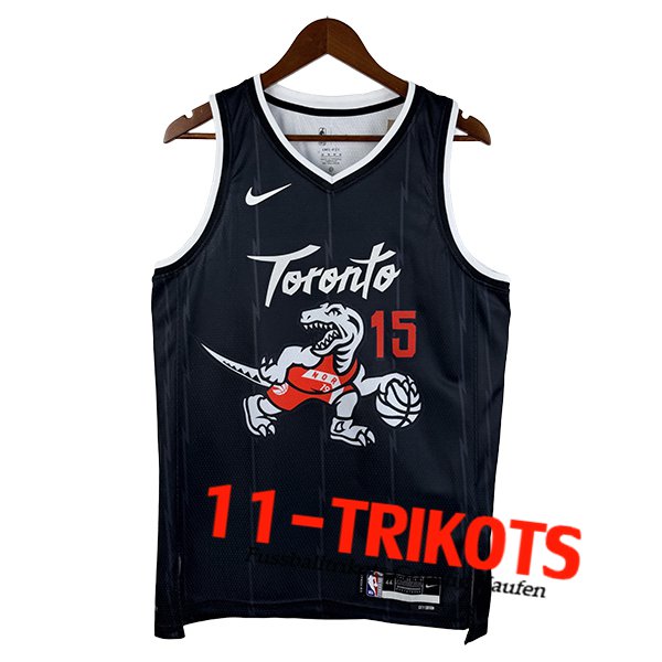 Toronto Raptors Trikot (CARTER #15) 2025/26 Schwarz/Weiß Toronto Raptors Trikot (CARTER #15) 2025/26 Schwarz/Weiß