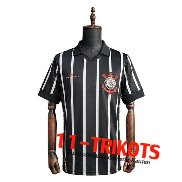 Corinthians Fussball Trikots Retro Special Edition Schwarz 2012