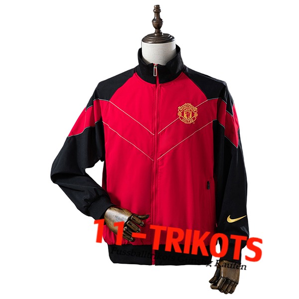 Manchester United Windjacke Schwarz/Rot 2025/2026
