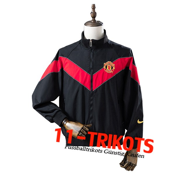 Manchester United Windjacke Schwarz/Rot 2025/2026 -02