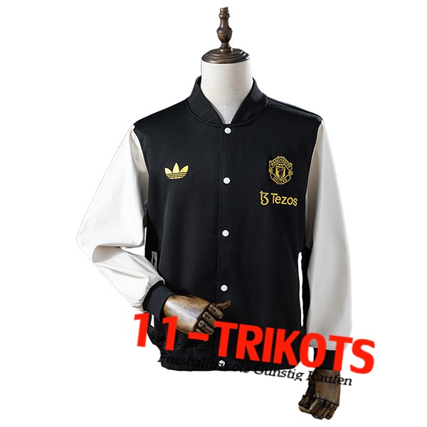 Manchester United Windjacke Schwarz/Weiß 2025/2026