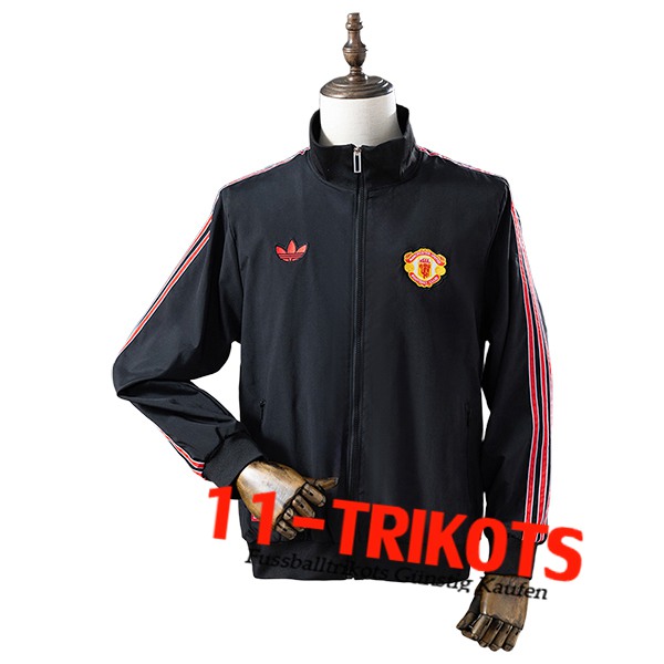 Manchester United Windjacke Schwarz/Rot 2025/2026 -03