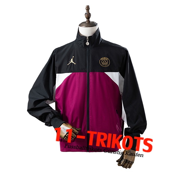 PSG Windjacke Schwarz/lila/Weiß 2025/2026