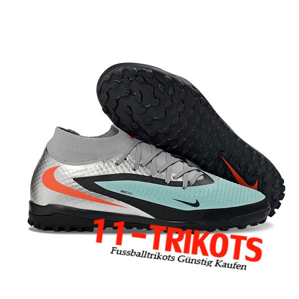 Nike Fussballschuhe Phantom GX III Elite TF Grau/Blau/Schwarz Nike Fussballschuhe Phantom GX III Elite TF Grau/Blau/Schwarz