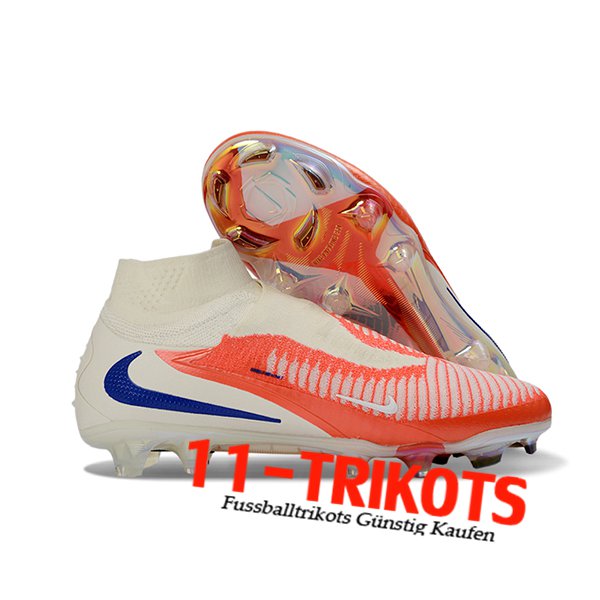 Nike Fussballschuhe Phantom GX III Elite FG Beige/Orange/Blau Nike Fussballschuhe Phantom GX III Elite FG Beige/Orange/Blau