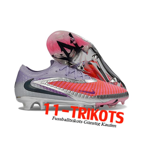 Nike Fussballschuhe Phantom GX III Elite FG lila/Orange/Grau Nike Fussballschuhe Phantom GX III Elite FG lila/Orange/Grau
