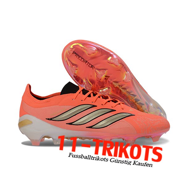 Adidas Fussballschuhe 26 Predator Elite Tongue FG Orange/Gelb