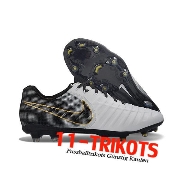 Nike Fussballschuhe Tiempo Legend VII Elite LUXE FG Schwarz/Grau Nike Fussballschuhe Tiempo Legend VII Elite LUXE FG Schwarz/Grau