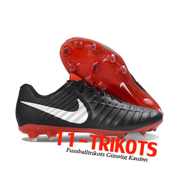 Nike Fussballschuhe Tiempo Legend VII Elite LUXE FG Schwarz/Weiß/Rot