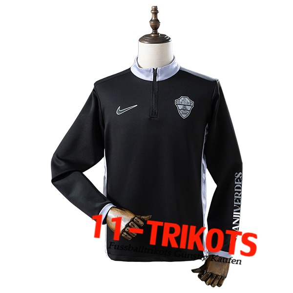 Elche CF Training Sweatshirt Schwarz/Grau 2025/2026