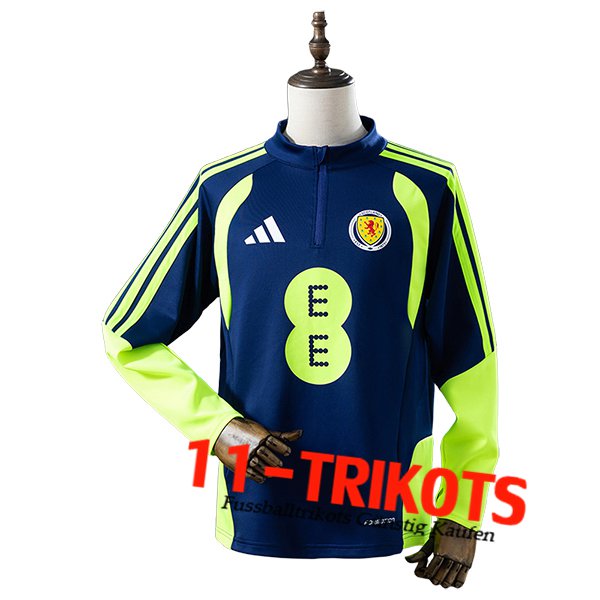Schottland Training Sweatshirt Blau/Grün 2025/2026