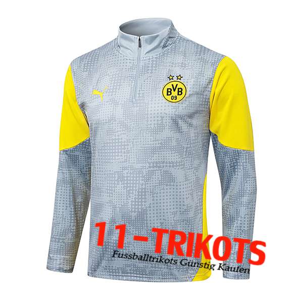 Dortmund BVB Training Sweatshirt Grau/Gelb 2025/2026