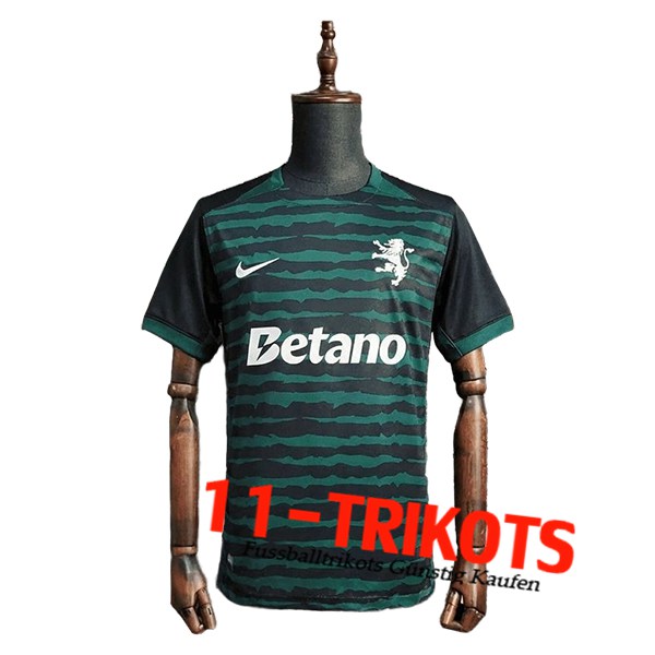 Sporting Fussball Trikots Christmas Edition Grün/Schwarz 2025/2026