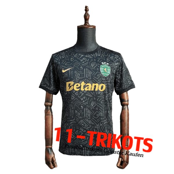 Sporting Fussball Trikots Christmas Edition Schwarz 2025/2026