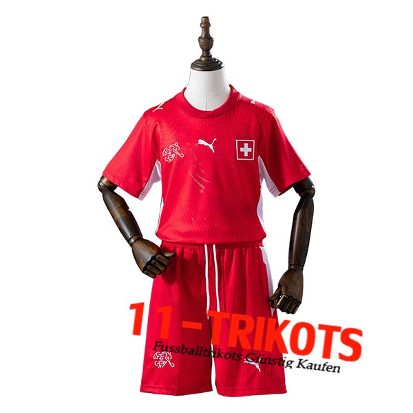 Schweiz Kinder Heimtrikot 2026/2027 Schweiz Kinder Heimtrikot 2026/2027