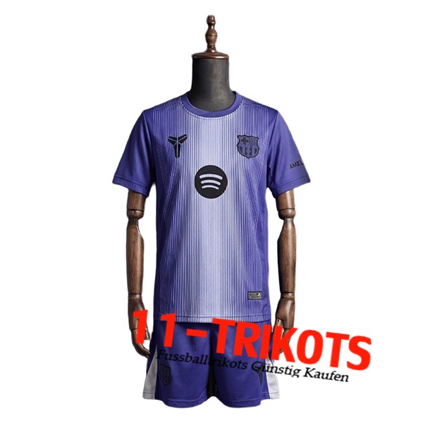 Barcelona Fussball Trikots Kinder Torhuter lila 2025/2026