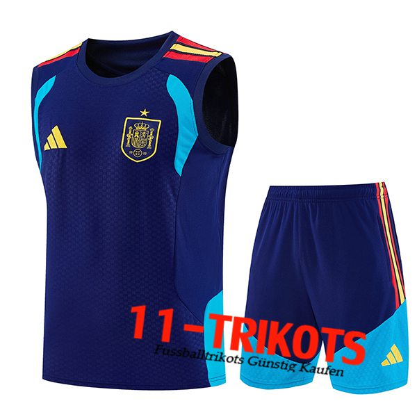 Spanien Trainings-Tanktop Königsblau 2025/2026 Spanien Trainings-Tanktop Königsblau 2025/2026