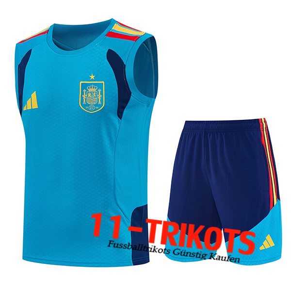 Spanien Trainings-Tanktop Blau 2025/2026 Spanien Trainings-Tanktop Blau 2025/2026