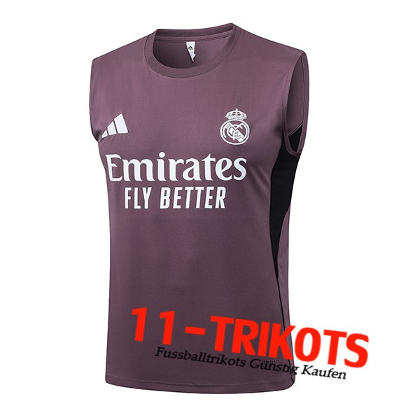 Real Madrid Trainings-Tanktop lila/Schwarz 2025/2026