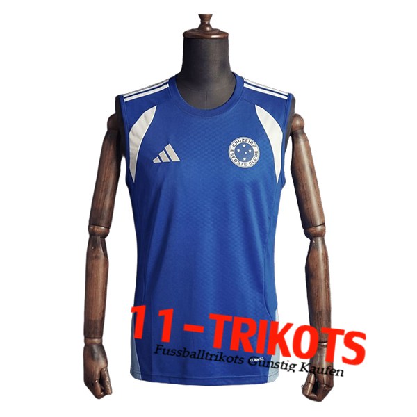 Cruzeiro Trainings-Tanktop Blau/Weiß 2025/2026