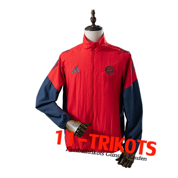 Bayern Munchen Windjacke Rot/Blau 2025/2026 Bayern Munchen Windjacke Rot/Blau 2025/2026