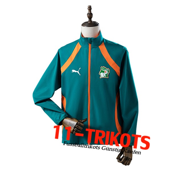 Elfenbeinküste Windjacke Grün/Orange 2025/2026