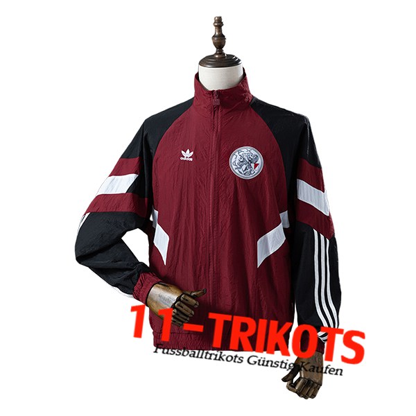 Ajax Windjacke Rot/Schwarz/Weiß 2025/2026