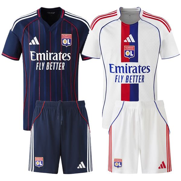 lyon Werbegeschenkbox Heimtrikot + Auswärtstrikot + Shorts 2025/2026