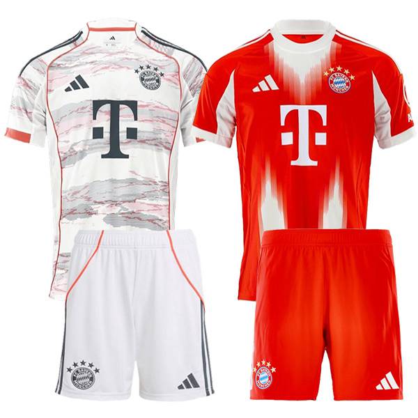 Bayern Munchen Werbegeschenkbox Heimtrikot + Auswärtstrikot + Shorts 2025/2026