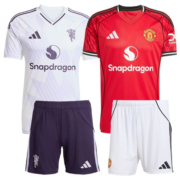 Manchester United Werbegeschenkbox Heimtrikot + Auswärtstrikot + Shorts 2025/2026