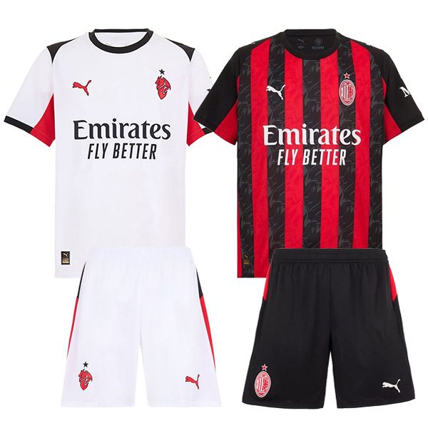 AC Milan Werbegeschenkbox Heimtrikot + Auswärtstrikot + Shorts 2025/2026