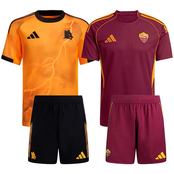 AS Rom Werbegeschenkbox Heimtrikot + Auswärtstrikot + Shorts 2025/2026
