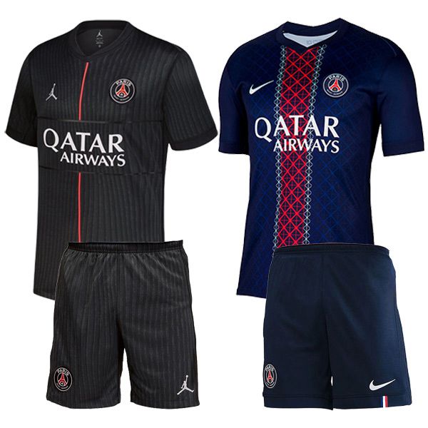 PSG Werbegeschenkbox Heimtrikot + Auswärtstrikot + Shorts 2025/2026