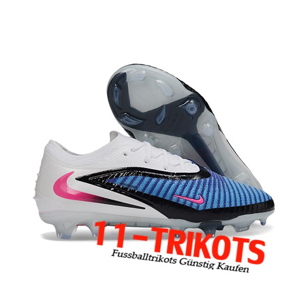 Nike Fussballschuhe Phantom GX III Elite FG Weiß/Blau/Schwarz/Rosa Nike Fussballschuhe Phantom GX III Elite FG Weiß/Blau/Schwarz/Rosa